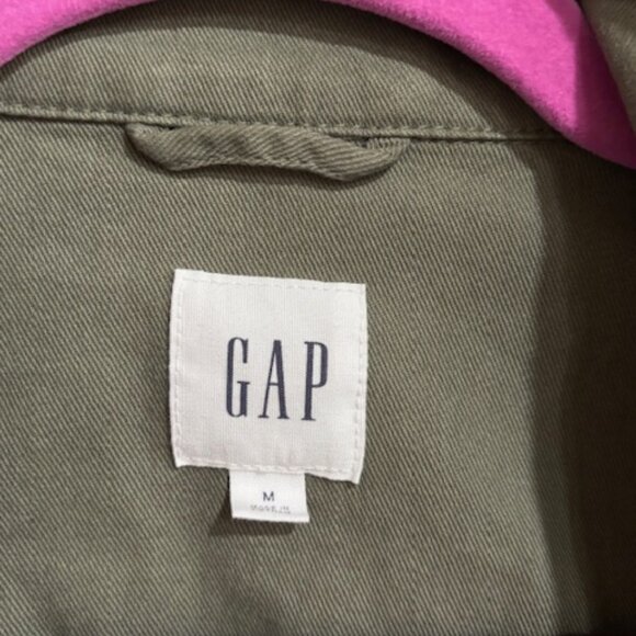 NEW WithOUT TAGS! Gap Olive Green Women's Utility ANORAK Jacket Medium AWESOME! - Picture 12 of 15